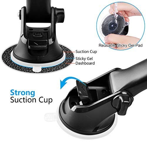 GPS Suction Cup Mount for Garmin, Replacement Dash & Windshield Holder