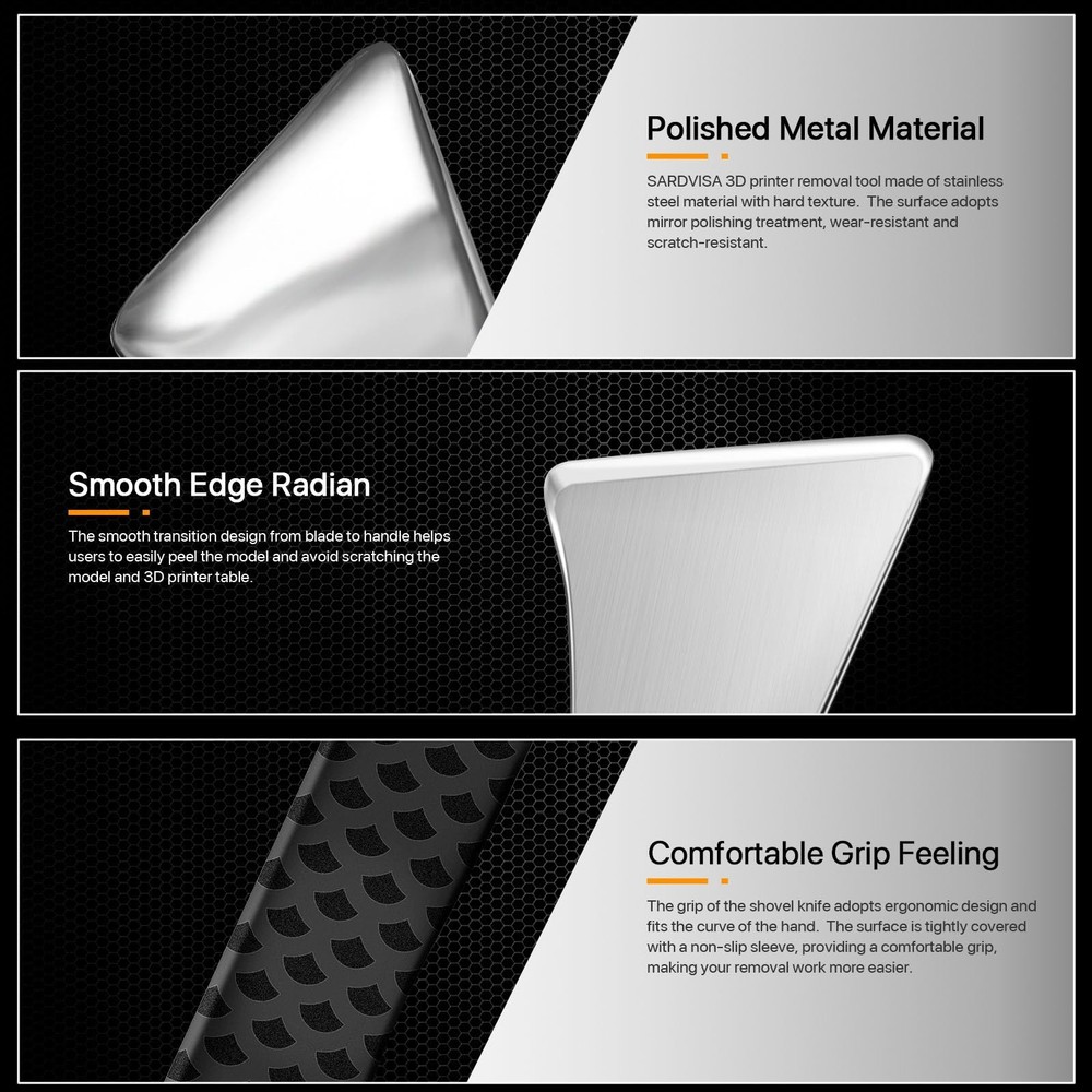 SARDVISA Professional 3D Printer Tool, Upgraded Metal Removal...
