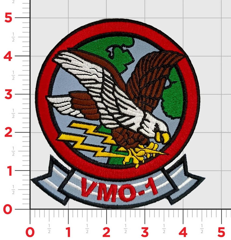 5" MARINE CORPS VMO-1 EMBROIDERED PATCH