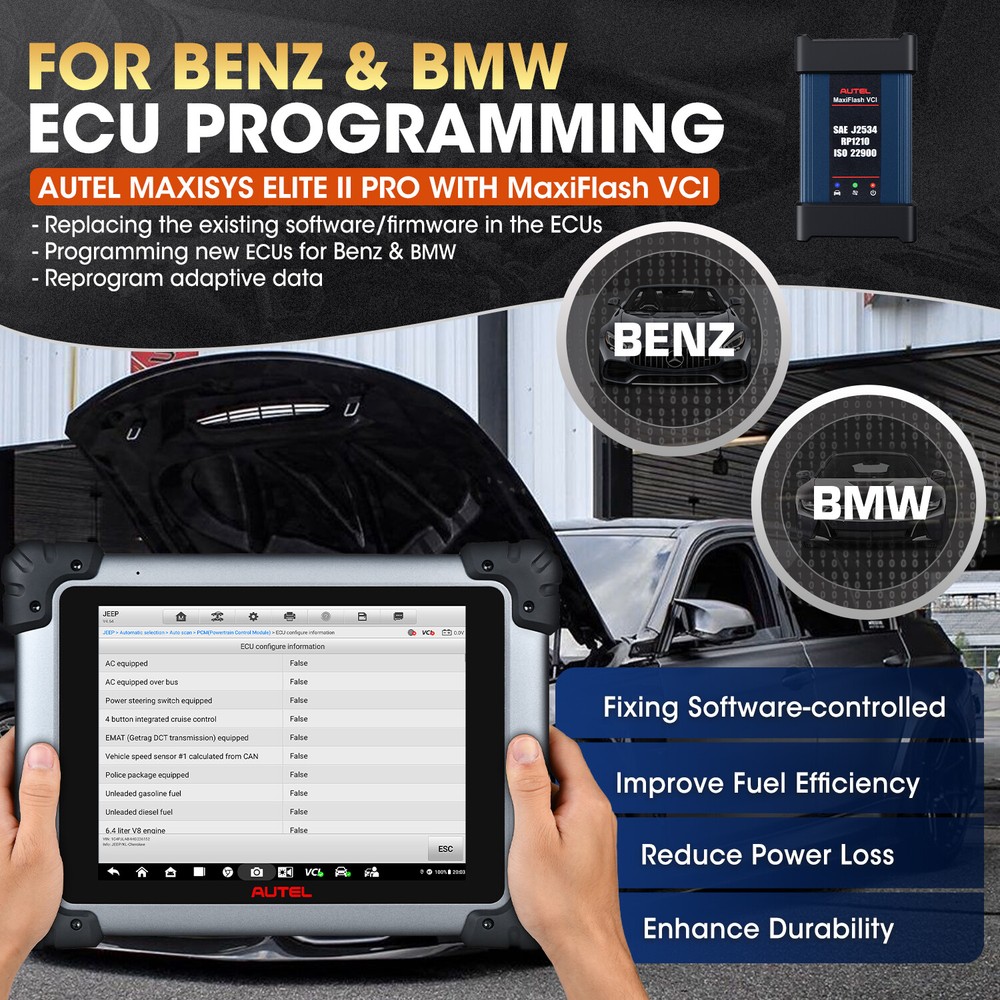 2024 Autel MaxiSys Elite II PRO as MS919 Diagnostic Scan Programming Key Coding