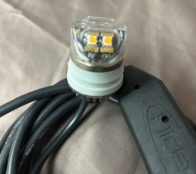 ECCO, Model 9031A CONCEALED WARNING LED, AMBER, 16 FLASH PATTERNS, NEW OLD STOCK