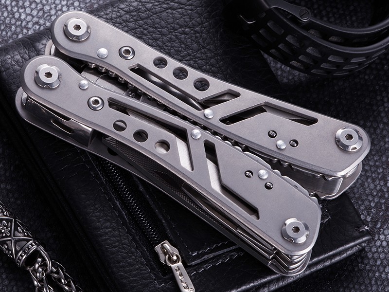 Heavy Duty Light Weight Multi Function MultiTool - Survival and Camping + Pouch