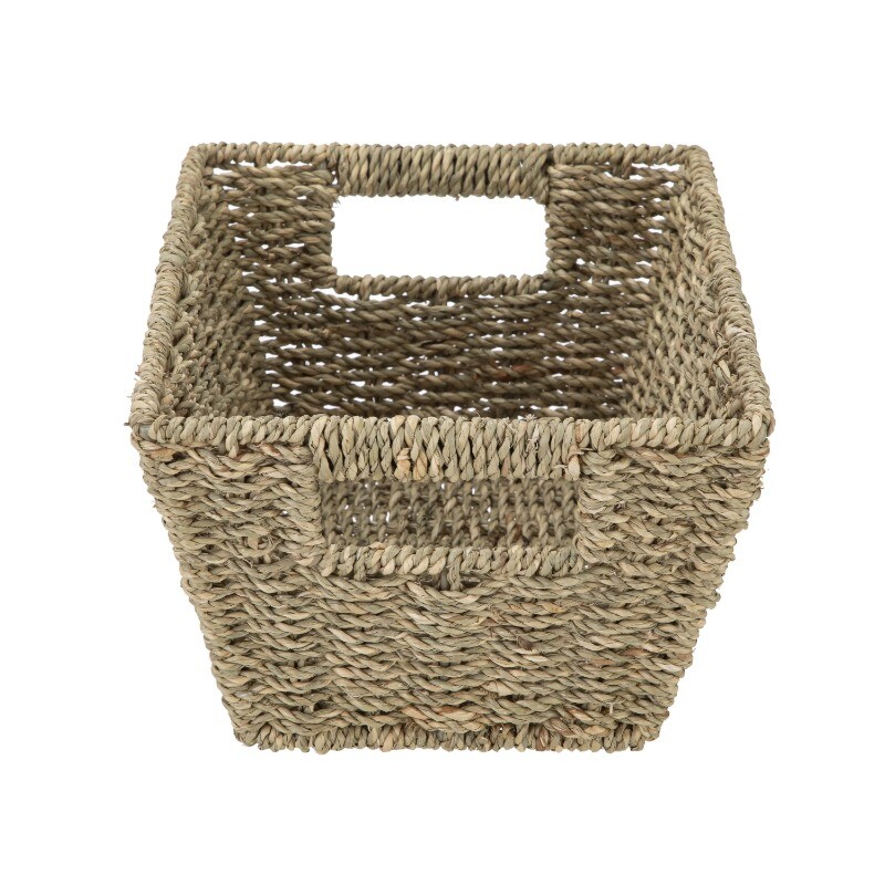 Homezone Natural Handwoven Seagrass Basket, Rectangle