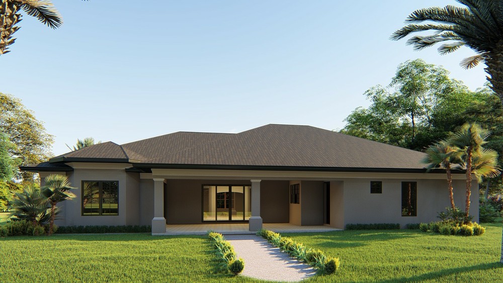 BLUEPRINTS MEDITERRANEAN HOUSE PLAN ARCHUP #104M