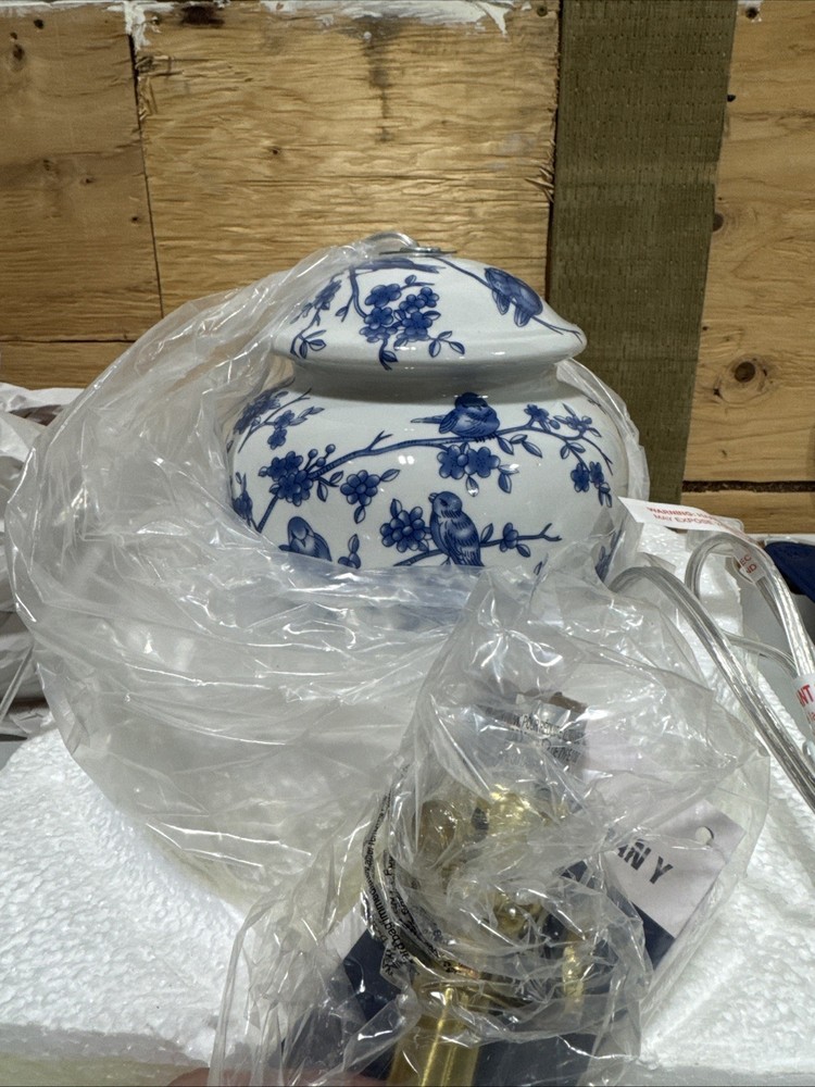 Ceramic Lamp - Blue Nature