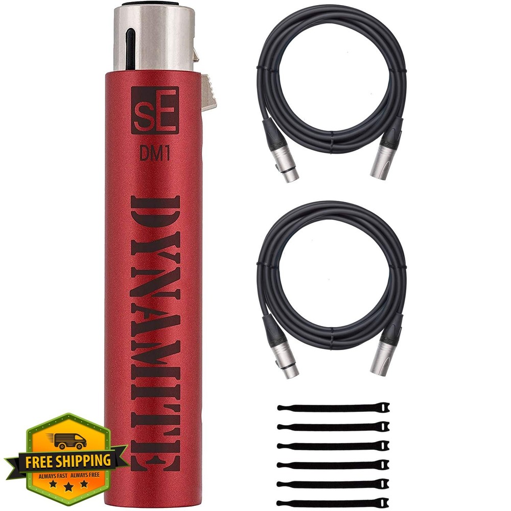 sE Electronics DM1 Dynamite Active In-line Microphone Preamp with 28dB Gain B...