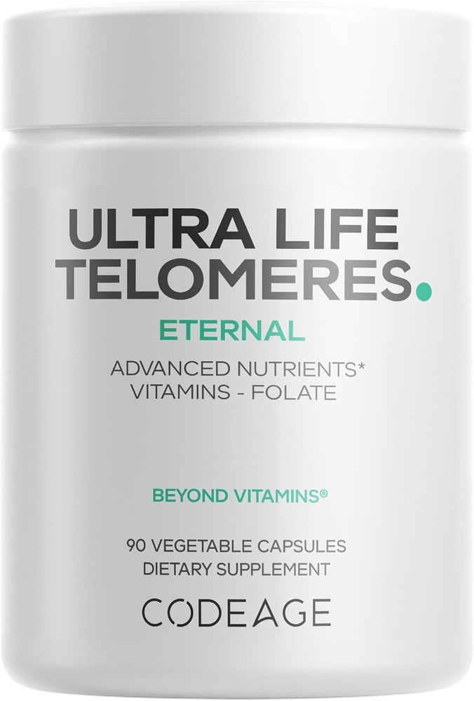 Codea Ultra Life Telomeres Supplement - 5 MTHF Folate Vitin B9,
