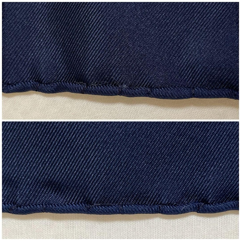 Early Items Hermes Carre 45 Geometric Pattern Navy