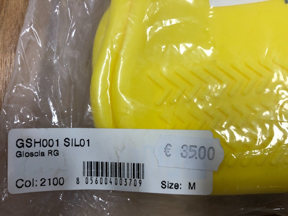 Yellow Waterproof Silicone Boot Covers Size M