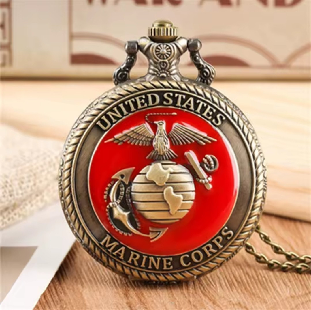 Pocket Watch US Marine Corps Quartz Watch W3