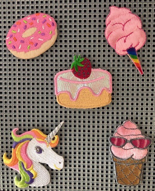 DECORATE ANYTHING WITH STICKON/IRONON EMBROIDERED PATCH SETS