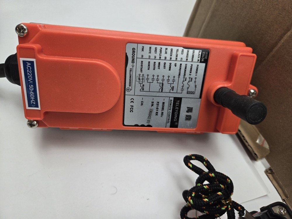F21-E1B Hoist Crane Industrial Remote Control Wireless Transmitter Push Button S