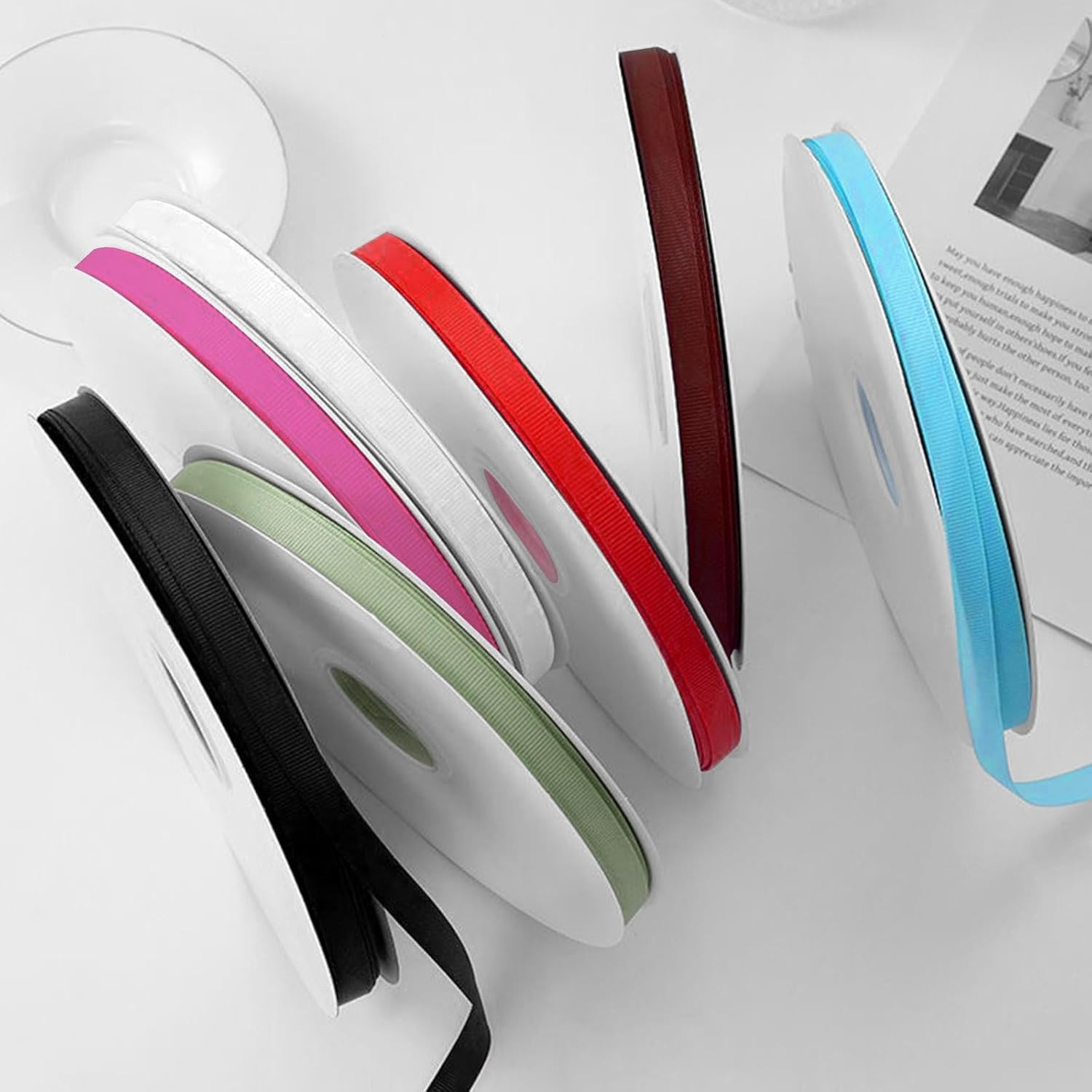 Black Grosgrain Ribbon 3/8 Inch X 50 Yards Black Grosgrain Ribbon for Crafts Gif