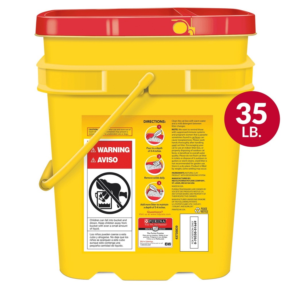 Multi-Cat Clumping Kitty Litter, 24/7 Performance Deodorizing, 35 lb Pail
