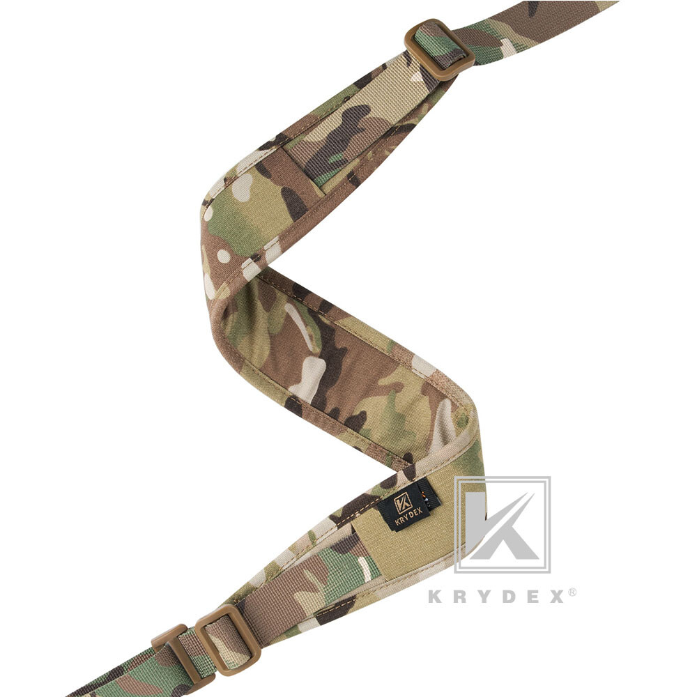 KRYDEX Tactical Sling Modular Slingster Pull Tab Two-Point Sling Adjustable Camo