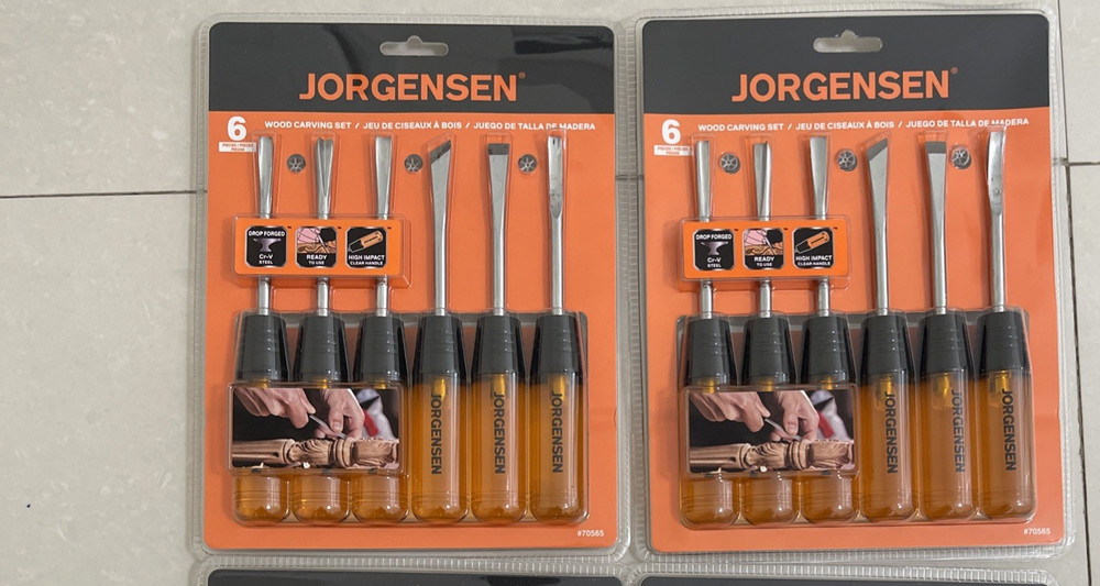 2 Pack Jorgensen 6 Chisel Set For Wood Carving