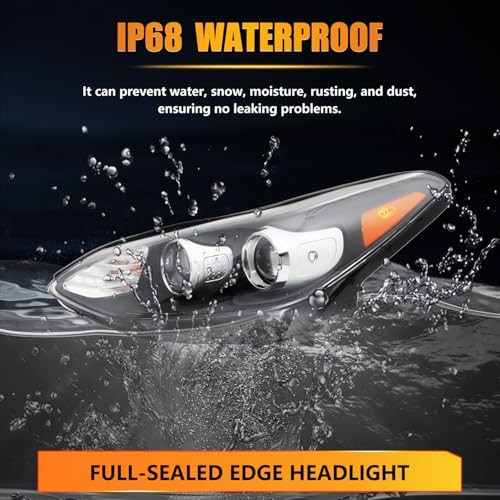 Left Headlight Assembly for 2017 2018 2019 2020 Sportage, Left Driver Side
