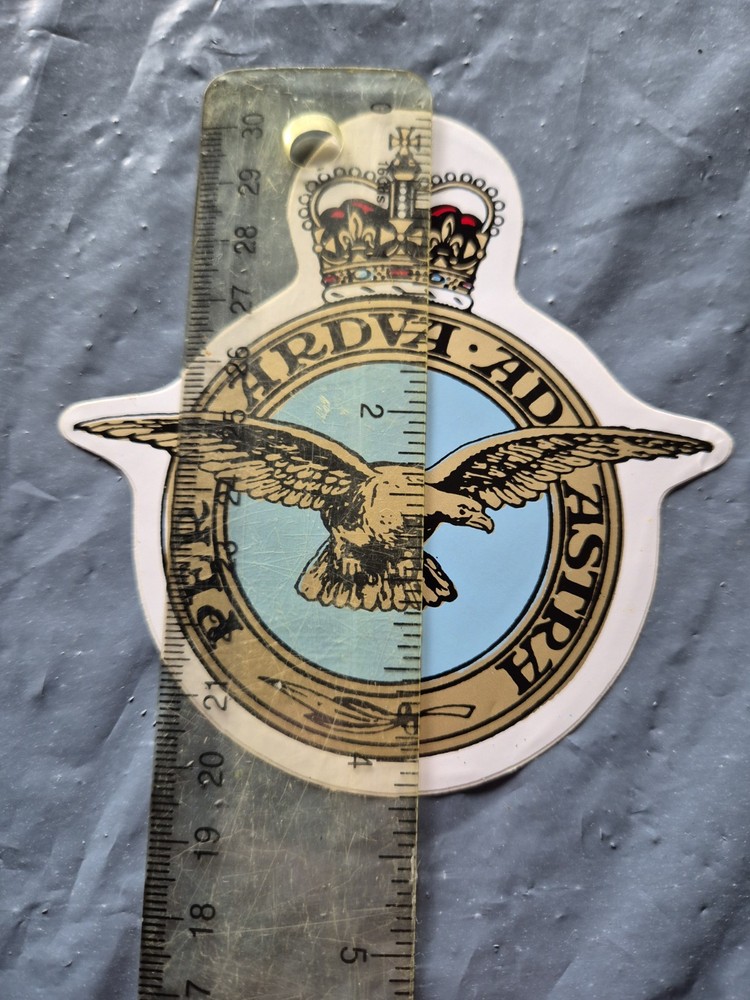 Royal Air Force Crest Sticker light blue