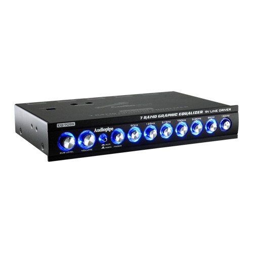 Audiopipe EQ-709X Graphic Equalizer - 7 Band - 9 V Line Driver
