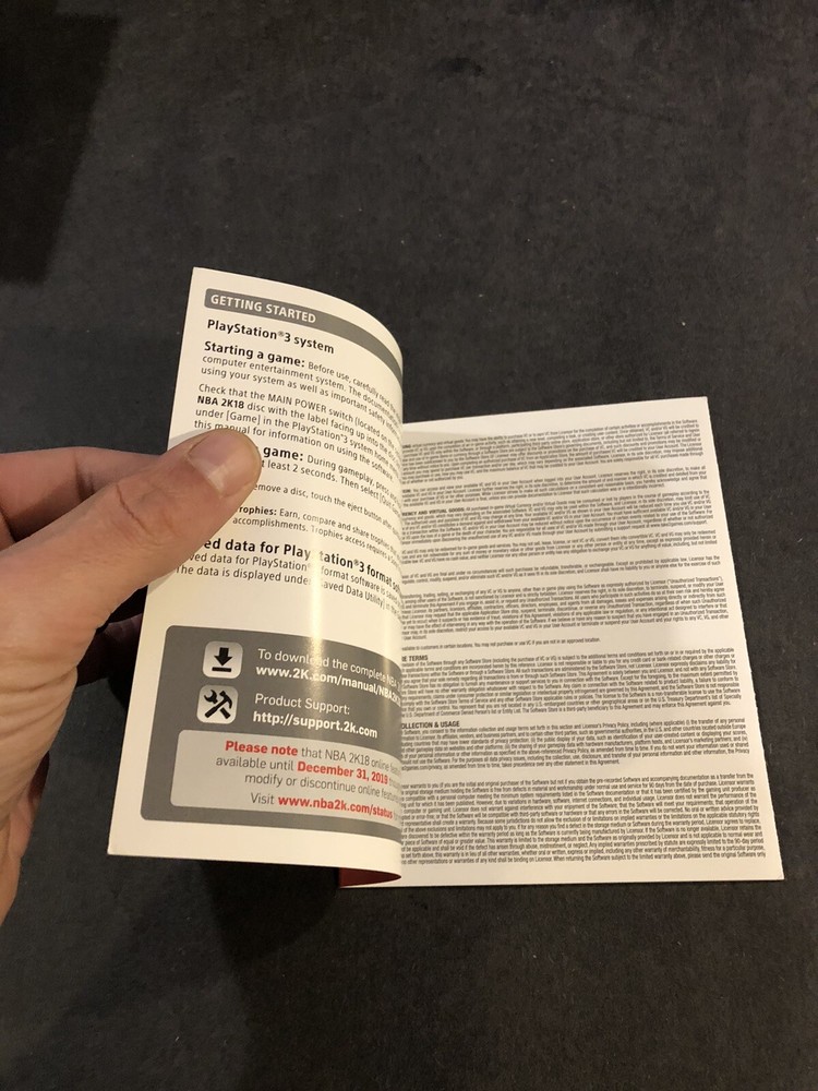 nba 2k18 ps3 Manual Only