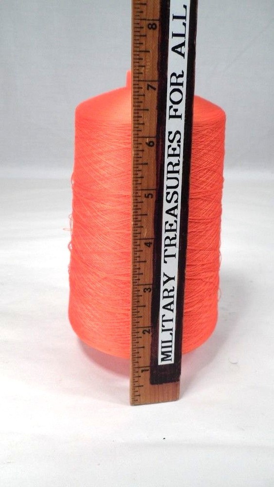 NOS American & Efird 16 Oz Wildcat Plus Orange Embroidery Machine Thread Cone