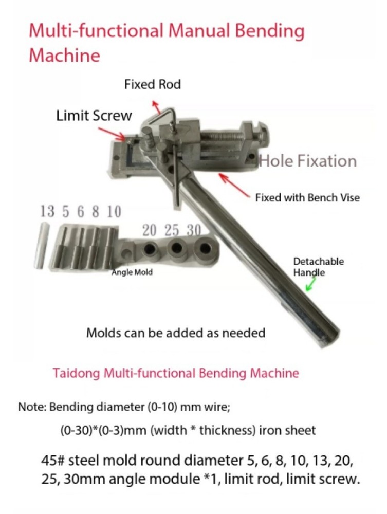 Reinforcing Bar Bending Machine / Wrought Iron Round Bar Bending Machine