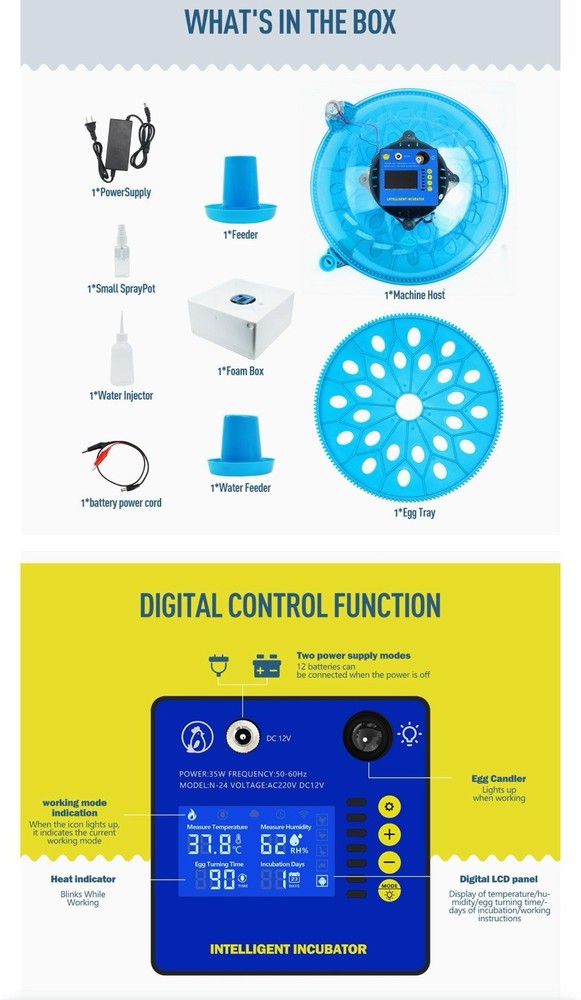 Wanski Egg Incubator for Hatching Chicks,