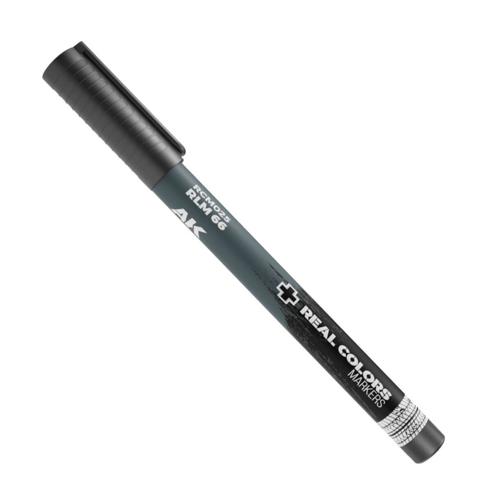 AK Interactive Acrylic Paint Marker Dark Gray RLM66 RCM025