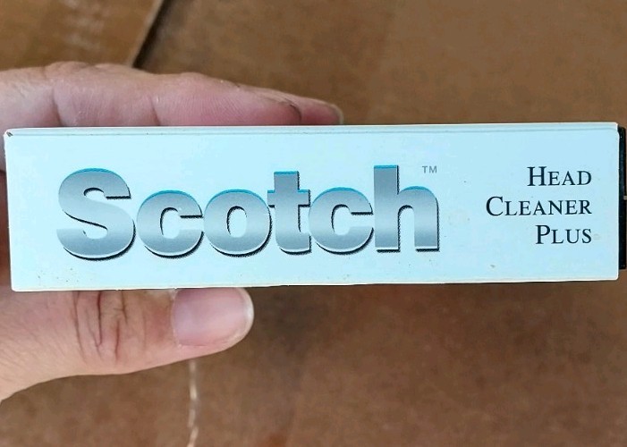 Scotch VCR Head Cleaner Plus Vhs Tape