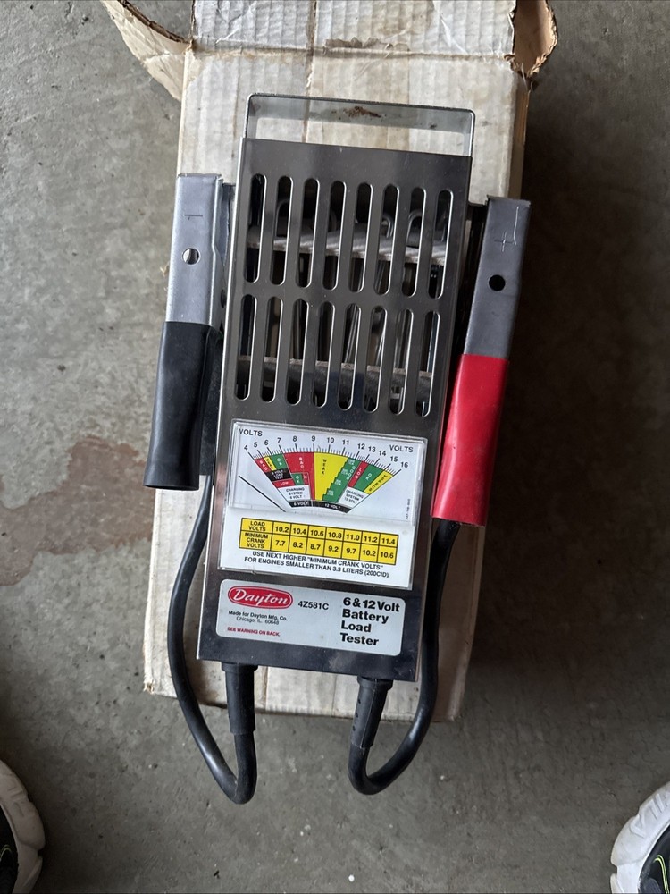 DAYTON BATTERY LOAD TESTER 6 & 12 VOLT