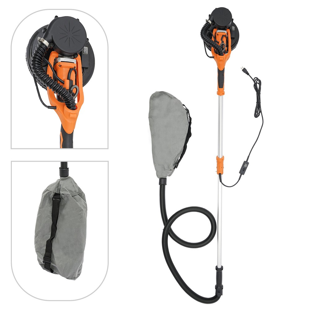 Electric Ceiling Wall Sander Variable Speed Dustless Drywall Sanding Machine