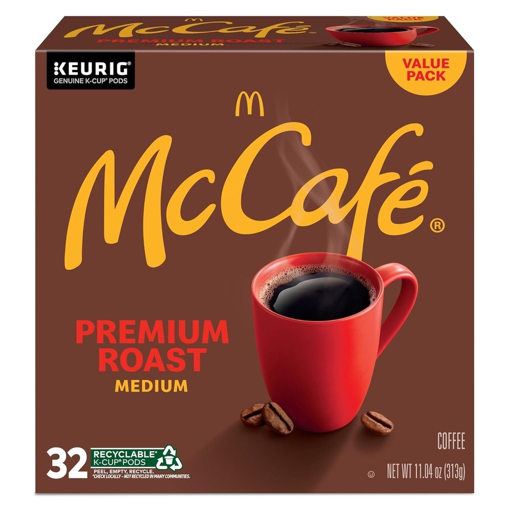 32 Count McCaf Medium Roast Coffee K-Cup Pods - Caffeinated Bliss