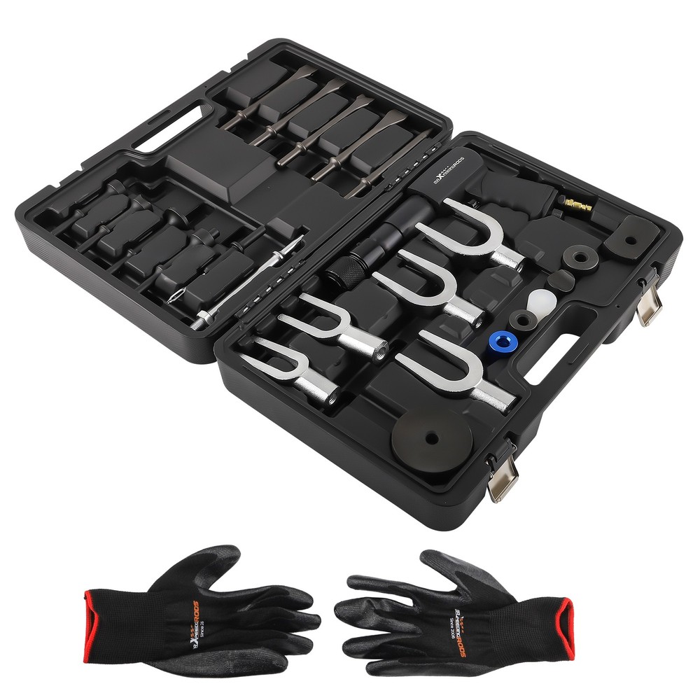 Professional Pneumatic Ball Joint Separator Air Hammer Kit with Case 2100BPM