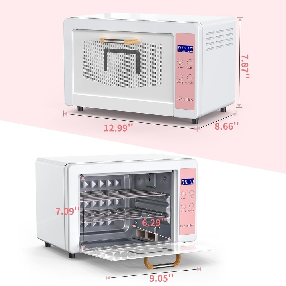 Sterilizer for Esthetician,10L Large Sterilizer for Nail Tools,Multi-Functiona..