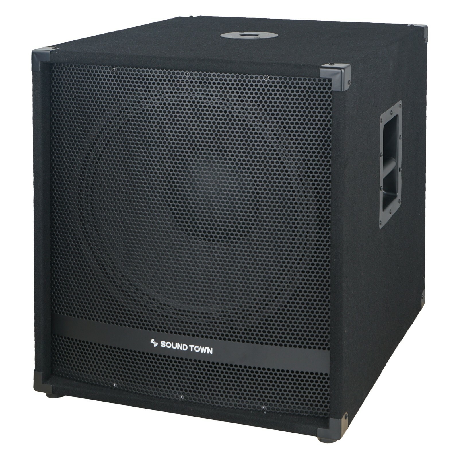 Sound Town 1800W 15” Powered DJ Subwoofer with High-Pass Filter METIS-15PWG