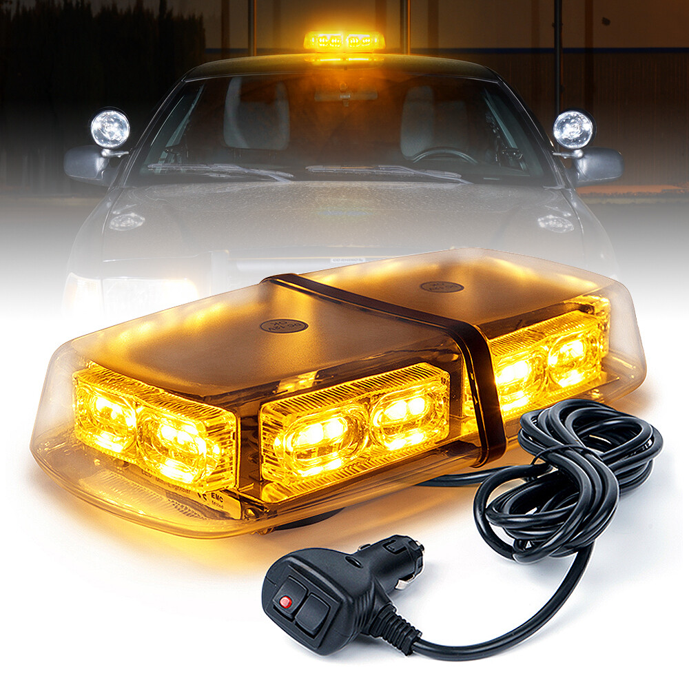 Rooftop Snowplow lights Amber 36 led emergency flashing warning strobe light bar