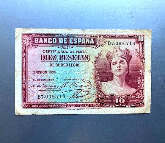 10 pesetas Spain 1935