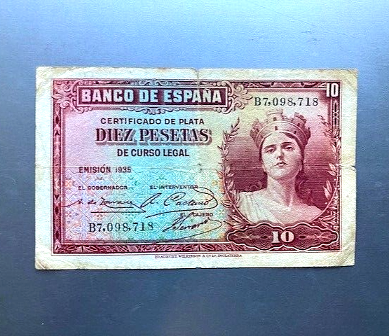 10 pesetas Spain 1935