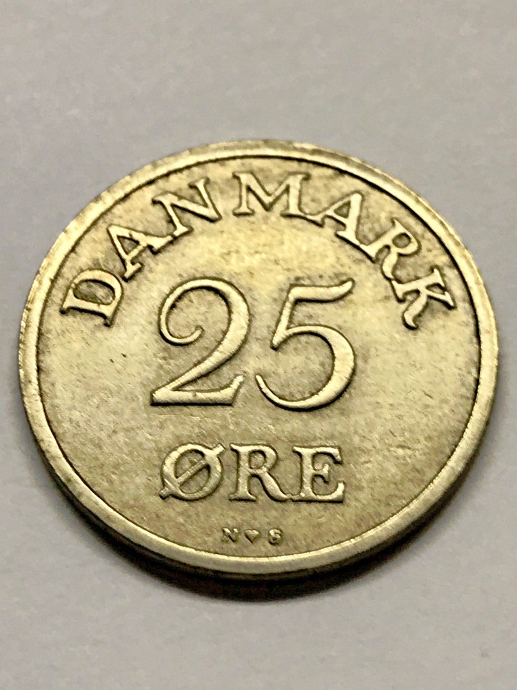 1951 Denmark 25 Ore XF++ #8087