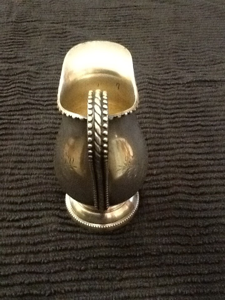 Pretty Silver Plate Engraved Cream Jug.