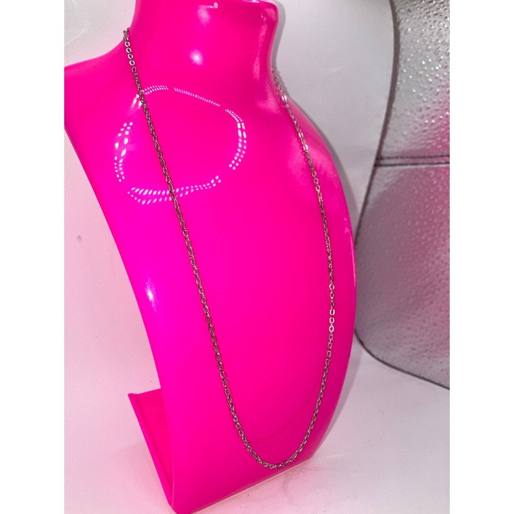 Silver-Tone Oval Link 18.25" Chain Necklace!