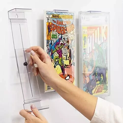 CollectorMount Comic Mount 5 Pack, Comic Book Shelf Stand or Wall Mount Display,