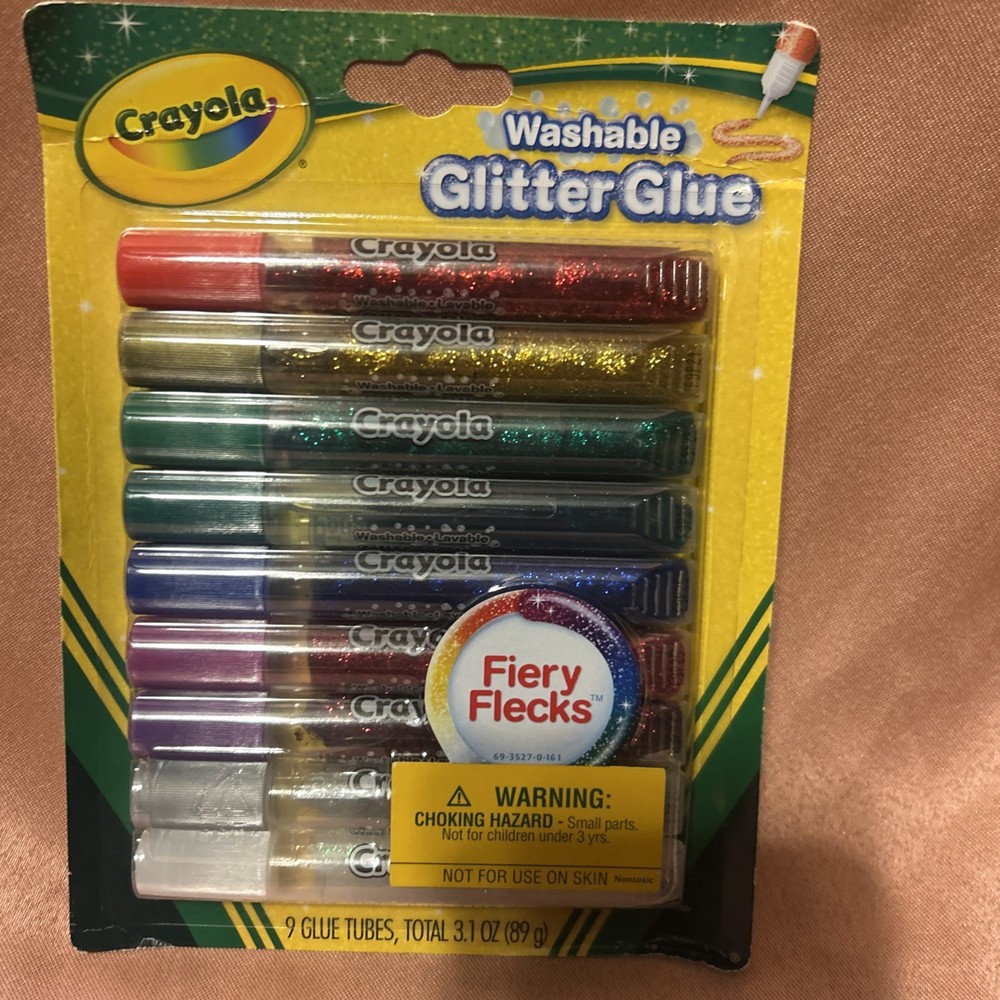 Crayola Washable Glitter Glue 1 Pack 9 Tubes