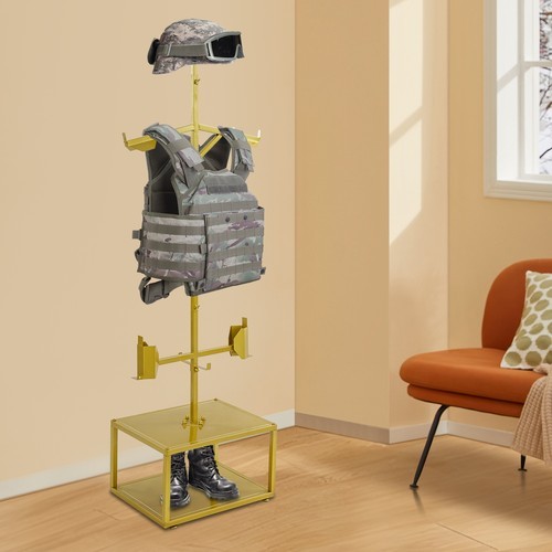 Tactical Gear Stand for Vests & Accessories, Adjustable 165-180 cm