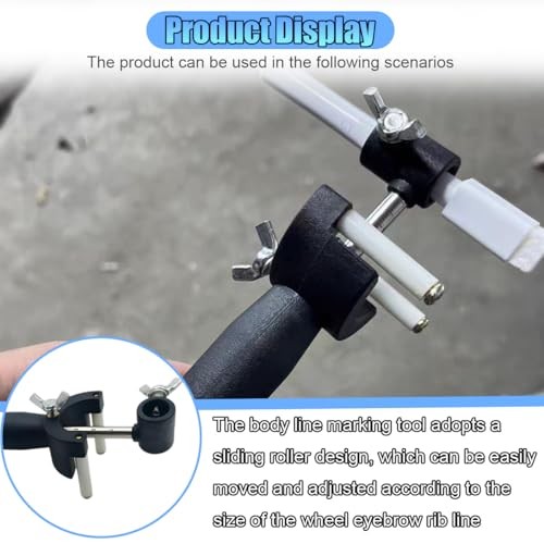 Auto Body Repair Scriber Tool, Adjustable Car Wheel Eyebrow Scriber Plastic