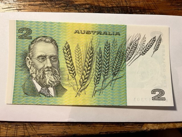 1983 Australia 2 Dollars Banknote CU #21031