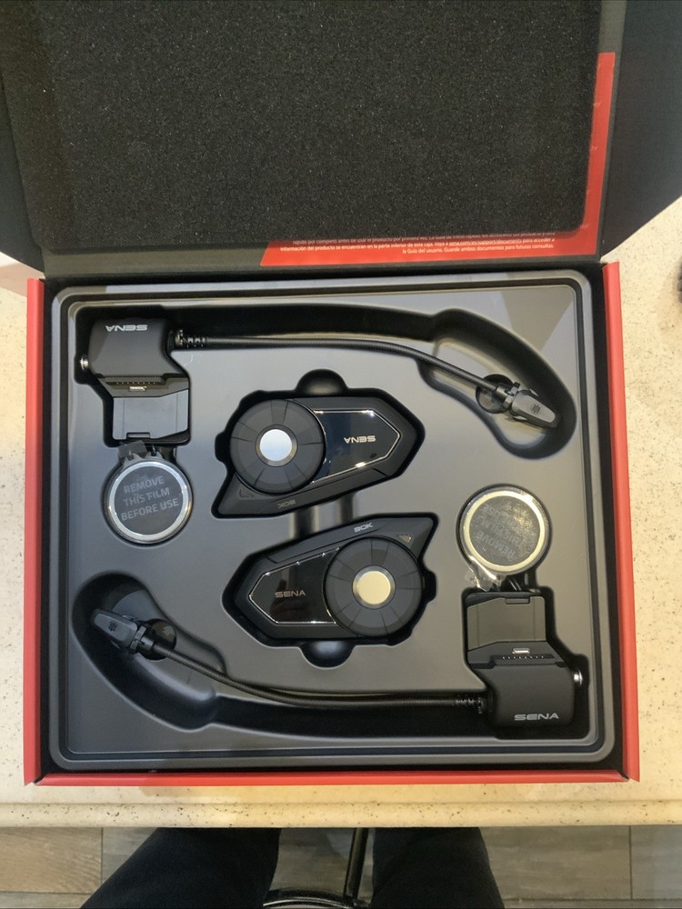 SENA 30K Dual Motorcycle Bluetooth Communication With Mesh Intercom New