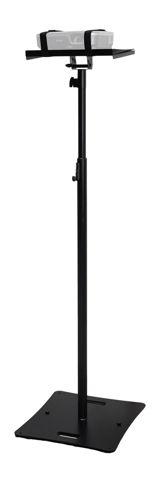 Rockville RLF2 BLACK 10 Foot Solid Base Speaker/Lighting/Projector DJ Stand+Bag
