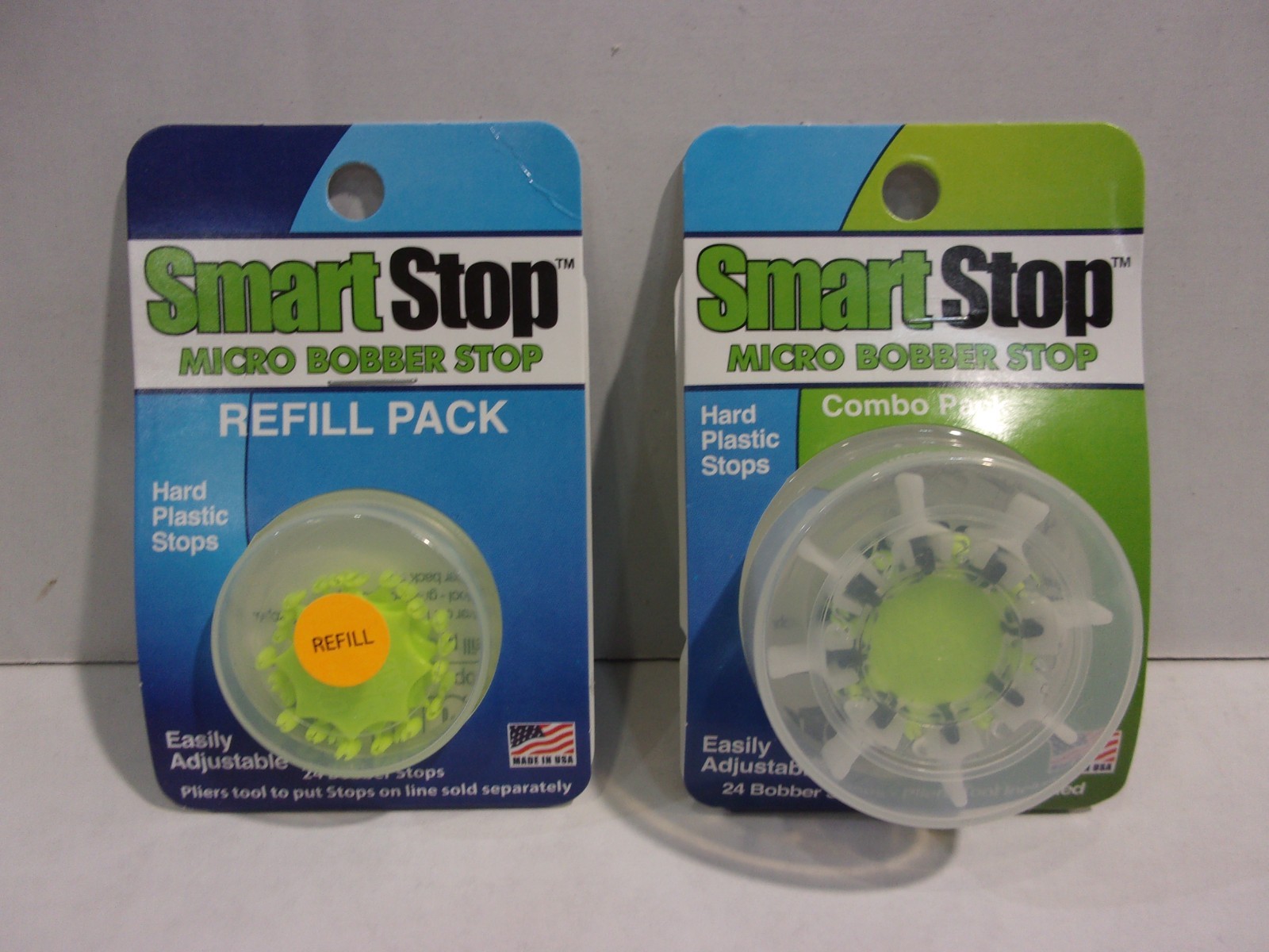 Smart Stop Micro Bobber Stops holder, refill, and combo packs NIP