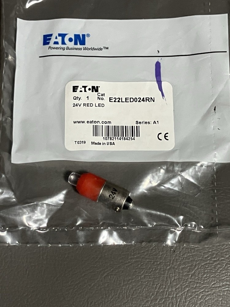 Eaton E22LED024RN LED Red Bulb